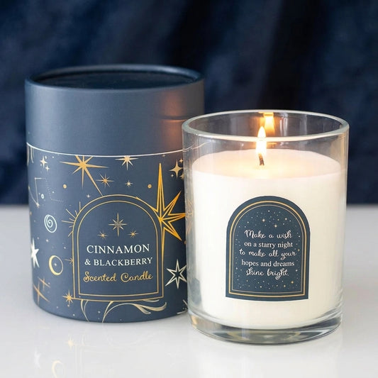 Starry Night: Cinnamon & Blackberry Luxury Scented Candle