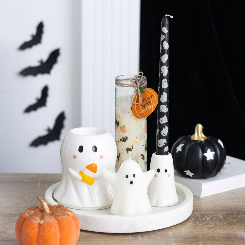 Little Ghost Artisan Shaped Halloween Candle