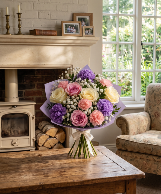 Elegant Pastel Meadow Bouquet