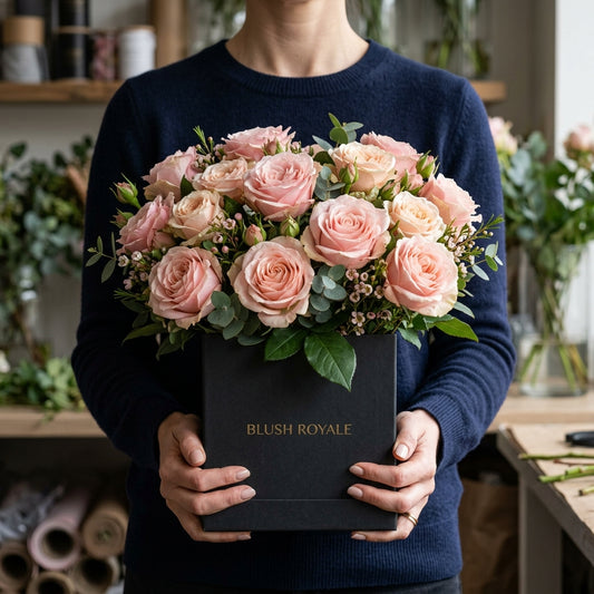 Regal Pink Roses & Soft Blush Bouquet