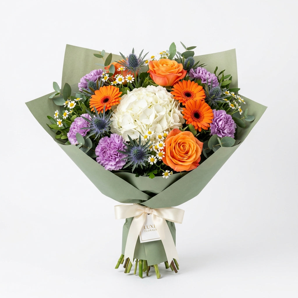 Elysian Garden Hydrangea and Rose Bouquet