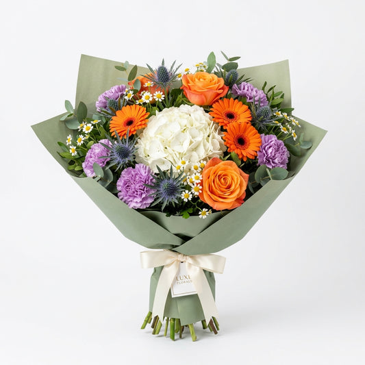 Elysian Garden Hydrangea and Rose Bouquet