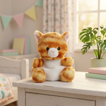 Adorable Ginger Kitten Plush Toy