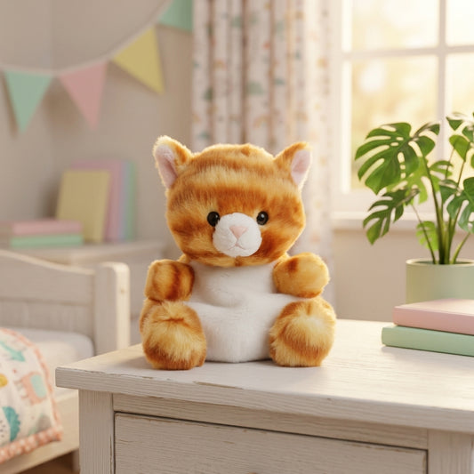 Adorable Ginger Kitten Plush Toy