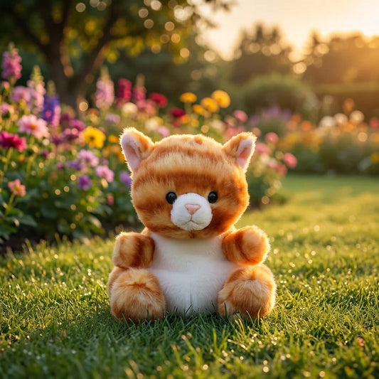 Adorable Ginger Kitten Plush Toy