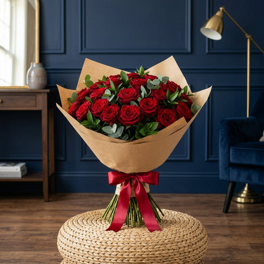 Grand Velvet Red Naomi Rose Bouquet