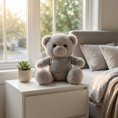 Grey Teddy Bear with T-Shirt