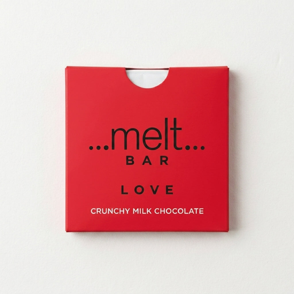Love Crunchy Milk Chocolate Bar by Melt