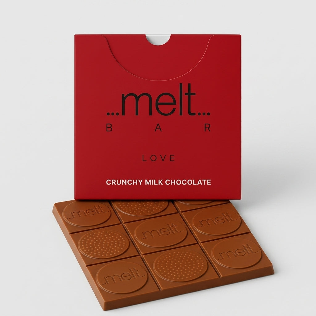Love Crunchy Milk Chocolate Bar by Melt