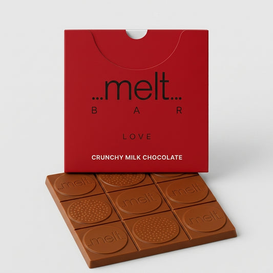 Love Crunchy Milk Chocolate Bar by Melt