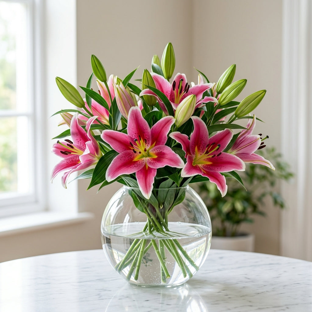 Blushing Pink Lily Bouquet