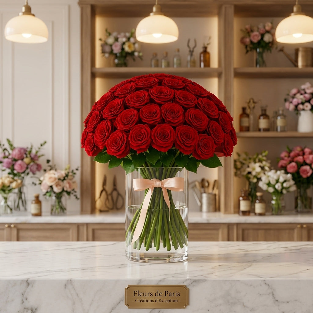 Classic Red Roses Hand-Tied Bouquet