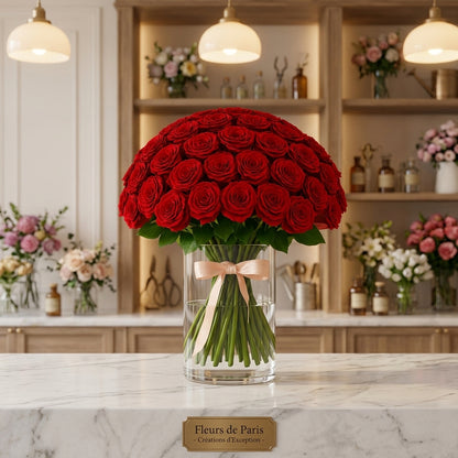 Classic Red Roses Hand-Tied Bouquet