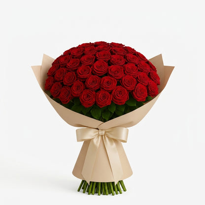 Classic Red Roses Hand-Tied Bouquet