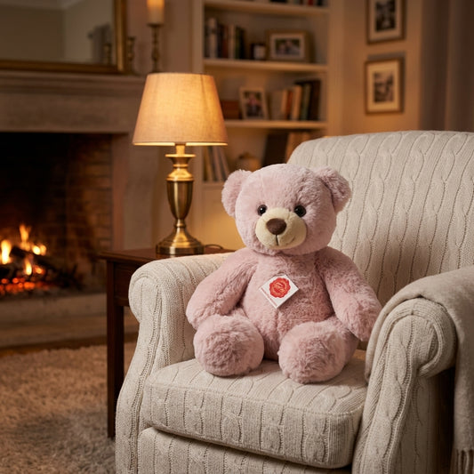 Dusty Rose Plush Teddy Bear