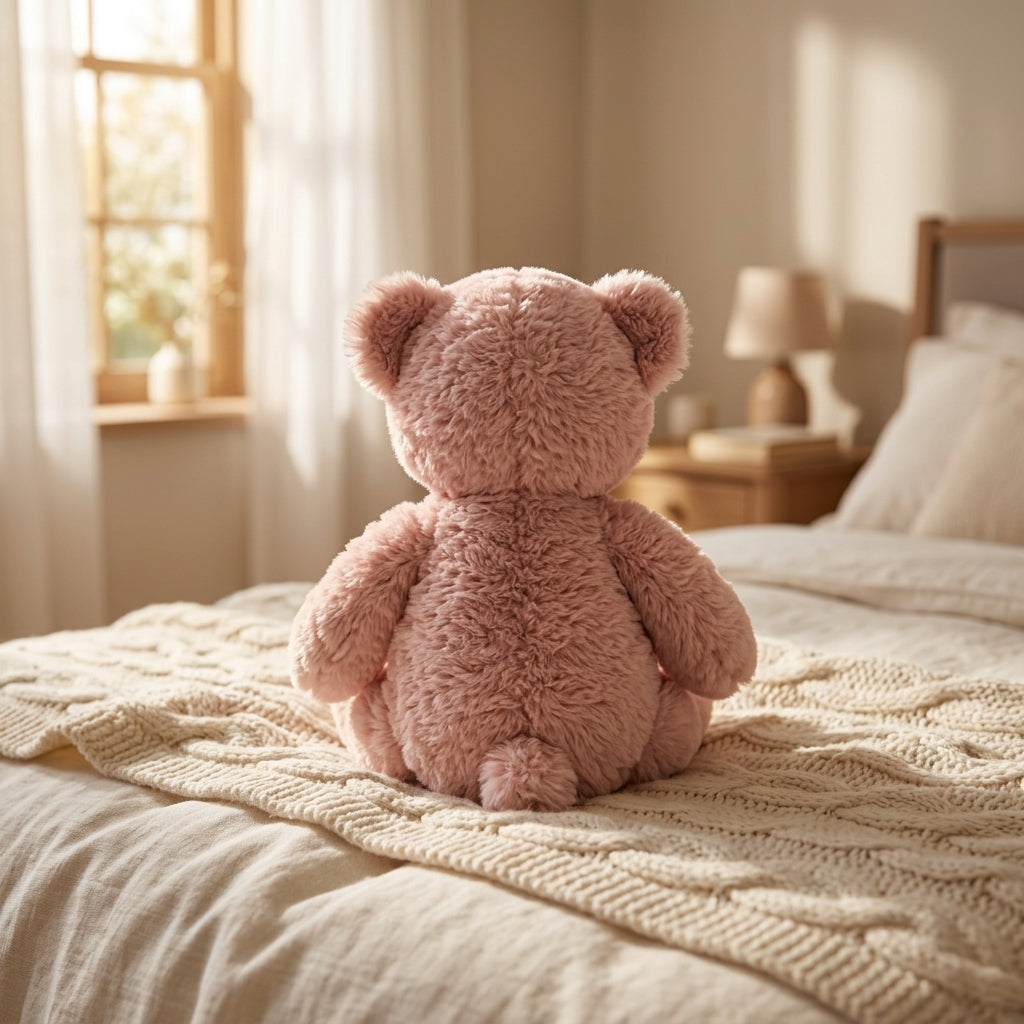 Dusty Rose Plush Teddy Bear
