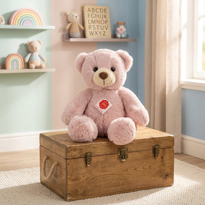 Dusty Rose Plush Teddy Bear