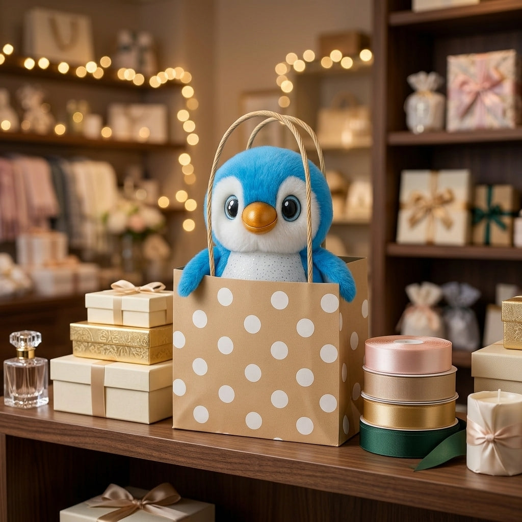 Seaweed Penguin Plush Toy